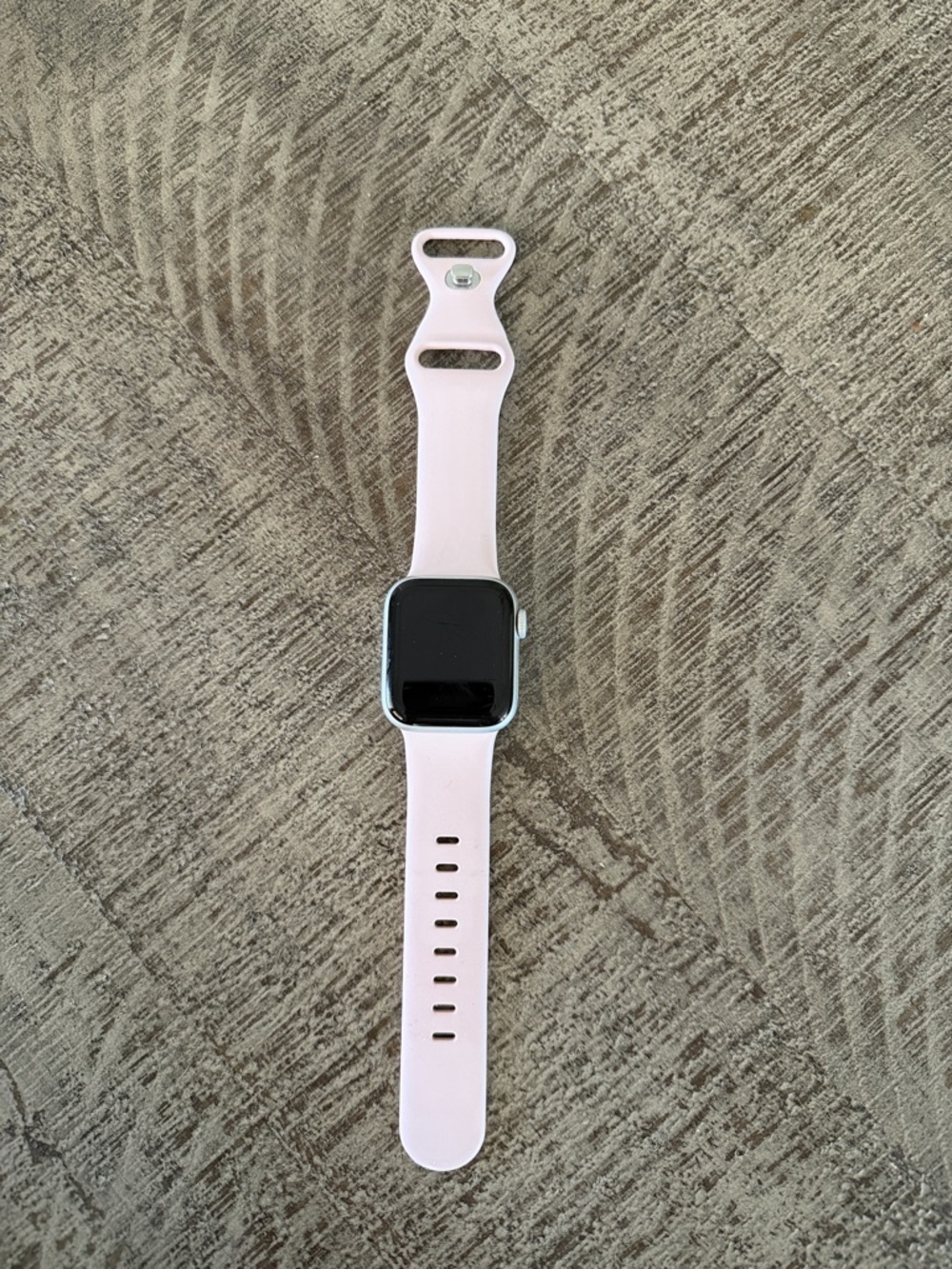 Pink Silicone Smartwatch Band with Compatible Watch